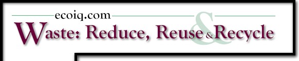 Waste: Reduce, Reuse and Recycle
