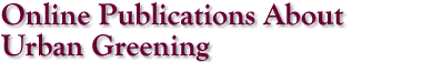 Online Publications About Urban Greening